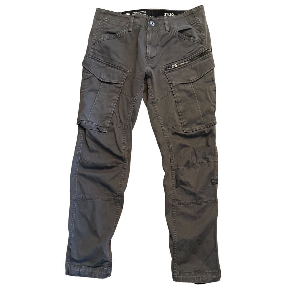 G-Star Raw Rovic Zip 3D Tapered Cargo Pants Mens 31x30 Grey D02190-5126-974